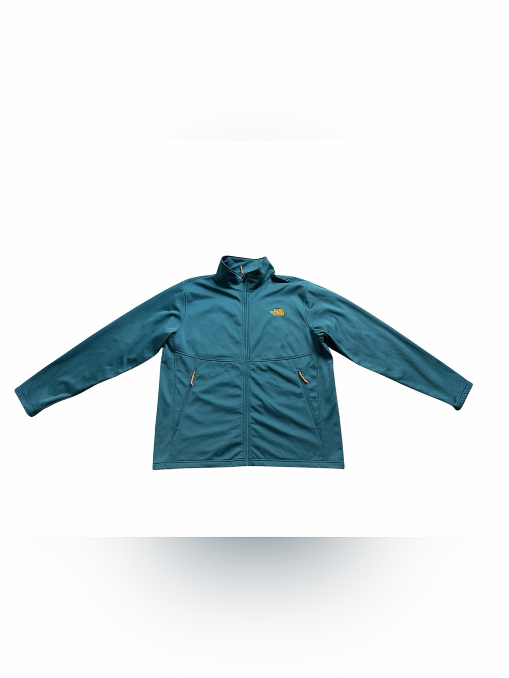 The North Face Men’s Full Zip Fleece Jacket XL Teal Lightweight Outdoor Hiking